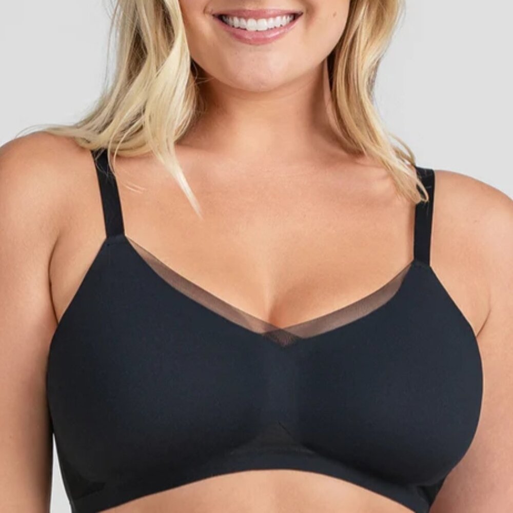 Honeylove Crossover Bra Black Size XL